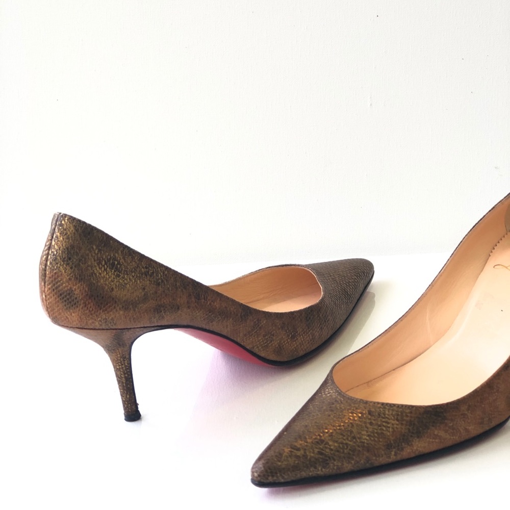 🎈SOLD🎈Christian Louboutin Metallic Heels - Picture 2 of 7